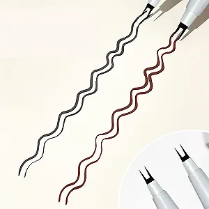 Підводка для нижніх вій з подвійним кінчиком, водостійка рідка synthetic.ua - Фото 1