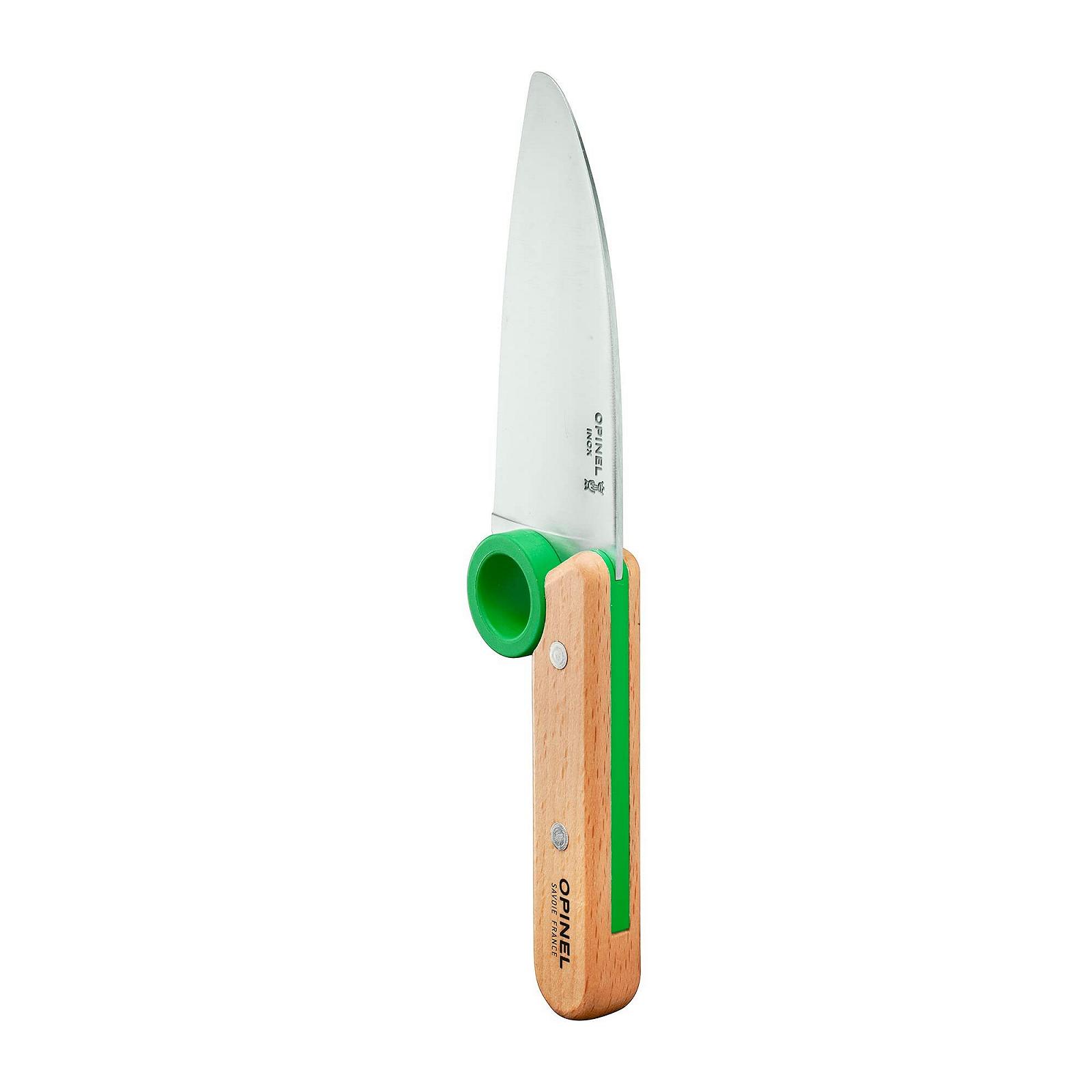 Набор кухонных ножей Opinel Le Petit Chef 3 предм. дерево, зеленый, фото №7