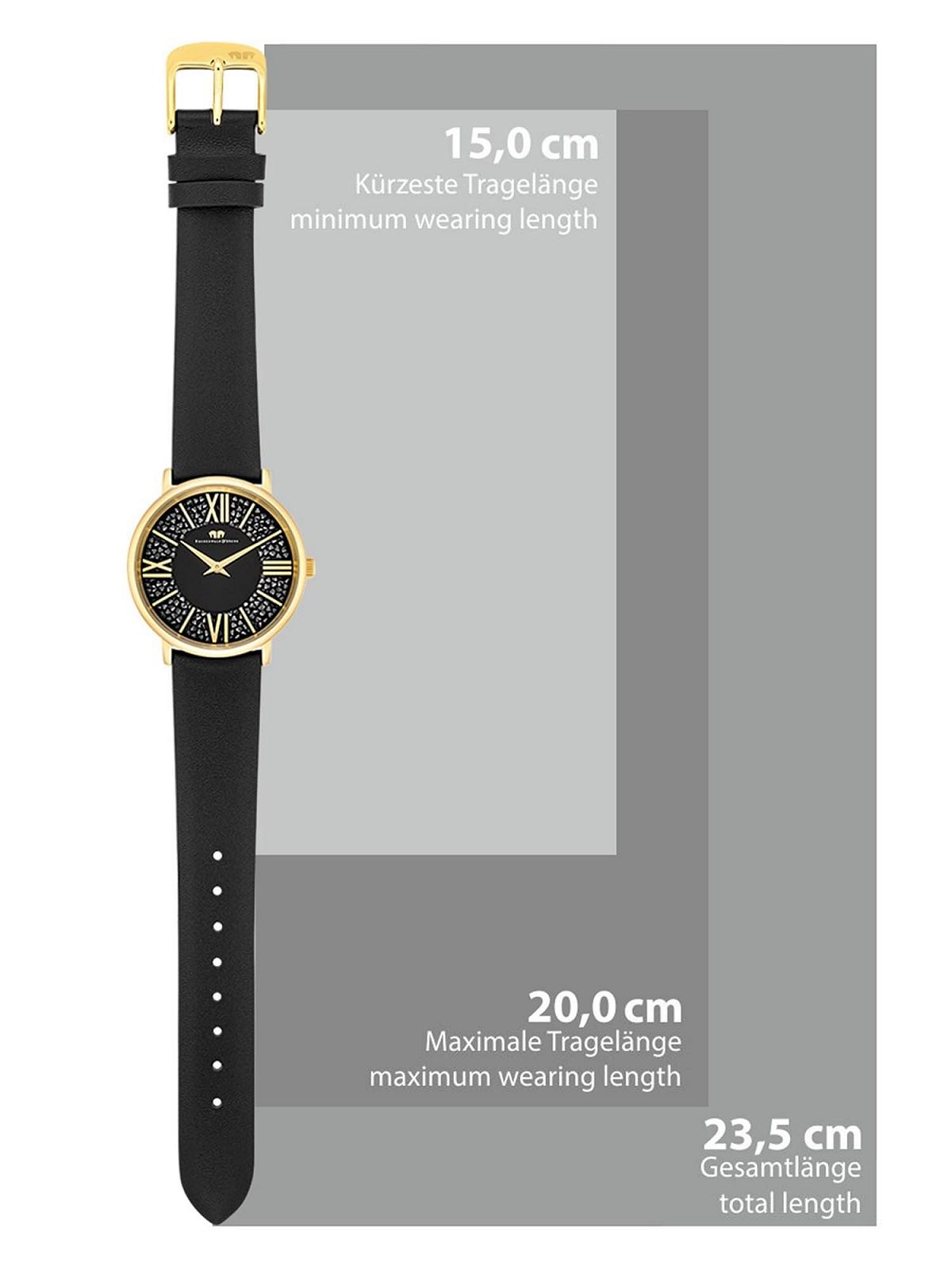 Жіночий годинник Rhodenwald & Söhne Аналоговий Japan Quartz Ремінець зі справжньої шкіри Чорний, Золотий, Без візерунка, фото №8 Жіночий годинник Rhodenwald & Söhne Аналоговий Japan Quartz Ремінець зі справжньої шкіри Чорний, Золотий, Без візерунка, фото №8