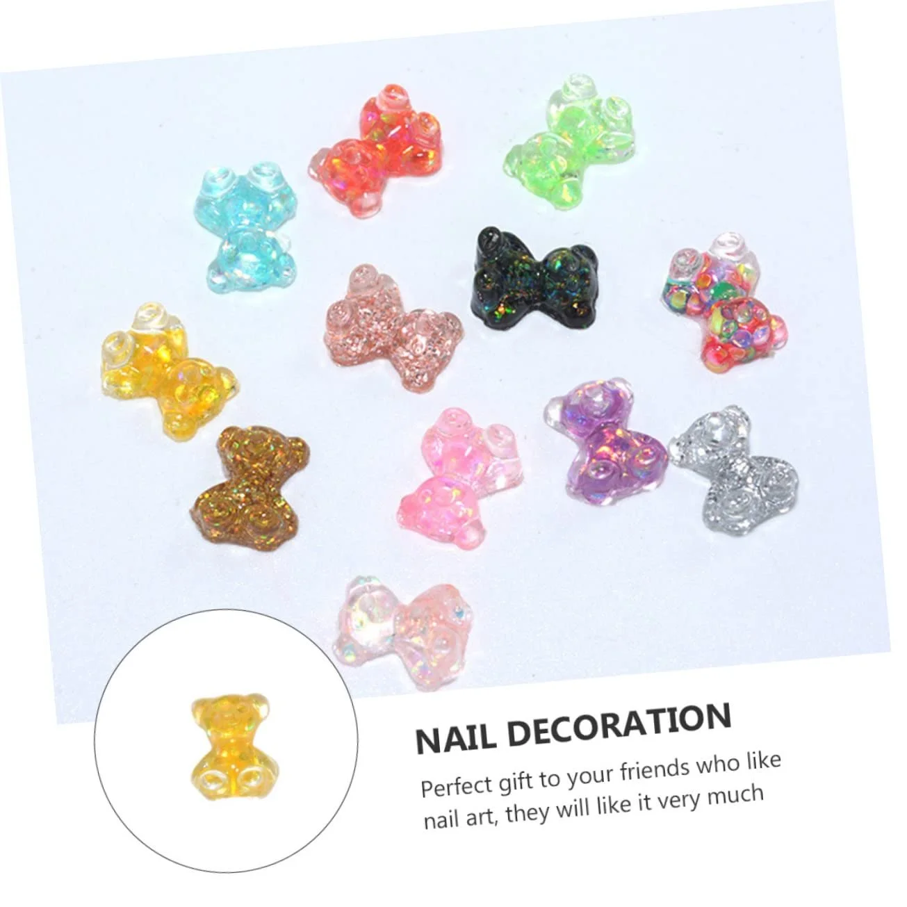 Украшение для ногтей Медведь Healvian Symphony, 300 шт., фото №5