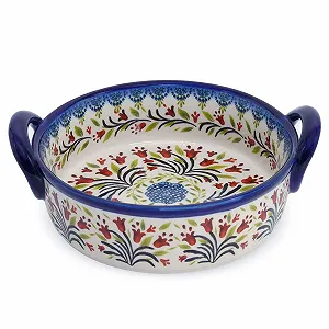 Форма для запікання порційна Tulip кругла керамічна 21 x 18,5 x 7 см 950 мл - Фото 1