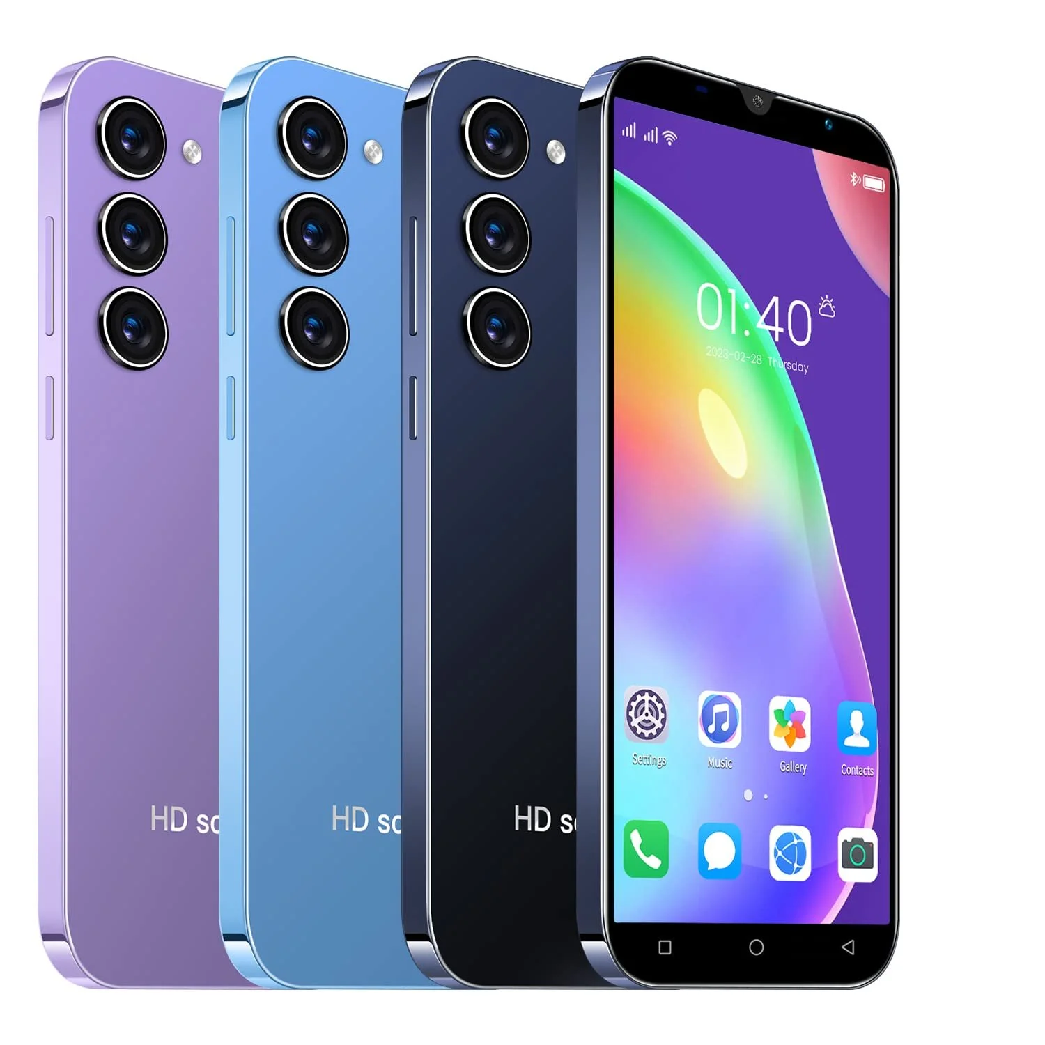 Смартфон M23+ 5.0" Android 9.0 16GB ROM Blue, фото №2
