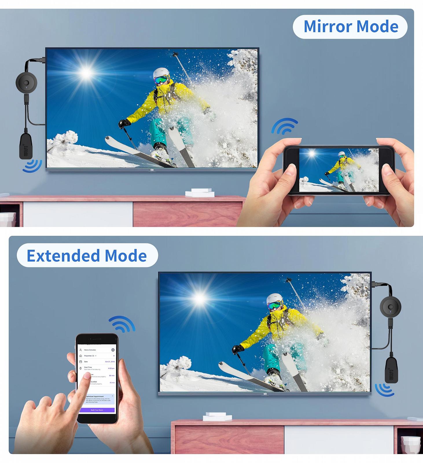 Бездротовий HDMI адаптер 4K Wireless Smart Media Player, фото №4