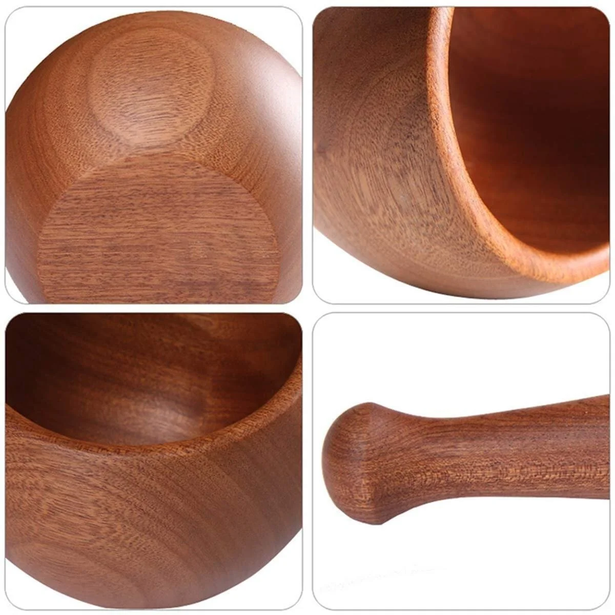Ступка і товкачик Набір з натурального дерева, фото №3