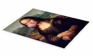 Постер Mona Lisa with Bubblegum 50x70 см synthetic.ua - Фото 1
