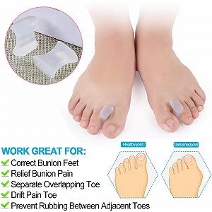 Роздільник для пальців ніг гелевий 2 шт./пара ортопедичний synthetic.ua - Фото 1