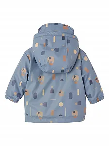 Дитяча дощова куртка Vertbaudet з підкладкою з ведмежого флісу та переробленого поліестеру synthetic.ua - Фото 1