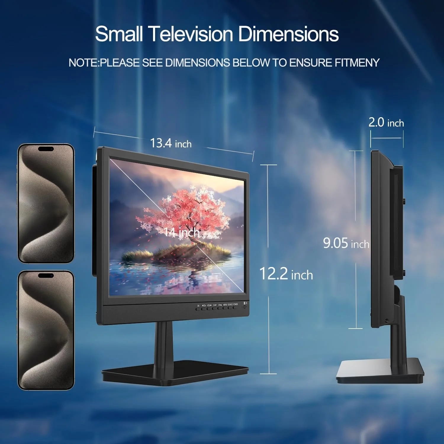 Телевизор 14" ZOSHING TV-14/T2 / Full HD / 60 Гц / LED / T2, фото №5 Телевизор 14" ZOSHING TV-14/T2 / Full HD / 60 Гц / LED / T2, фото №5