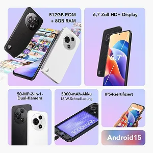 Смартфон TCL 60 SE 6,7" HD+ 8/512ГБ 50МП 5000мАг Android 15 Obsidian Black synthetic.ua - Фото 1