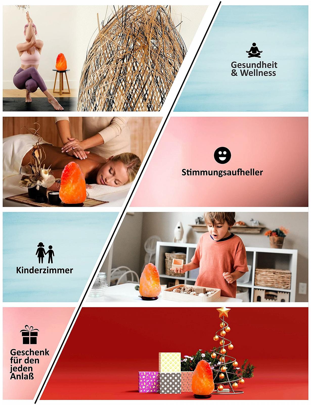 Соляна лампа SalNatural Pink Crystal Натуральна форма E14 Рожевий, фото №6