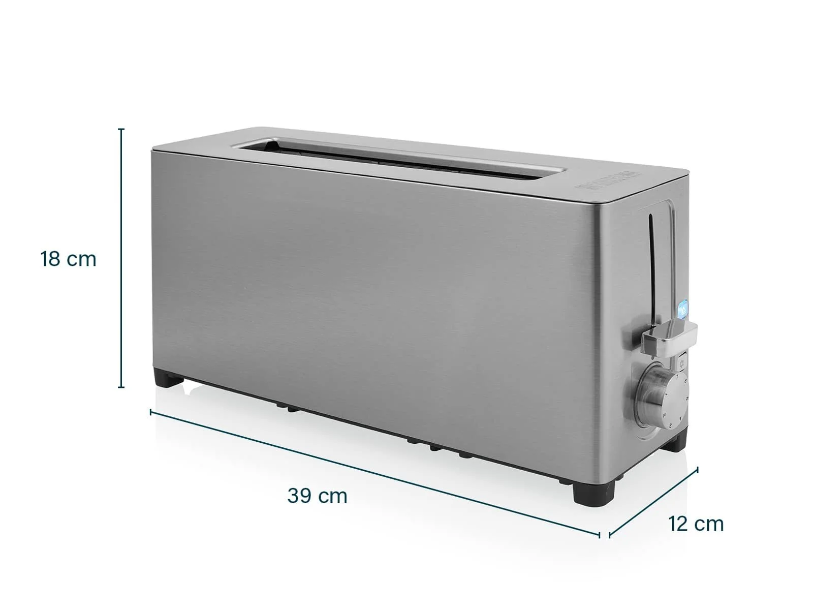 Тостер Princess Steel Long Slot 7 регульованих рівнів 1050 Вт, фото №4