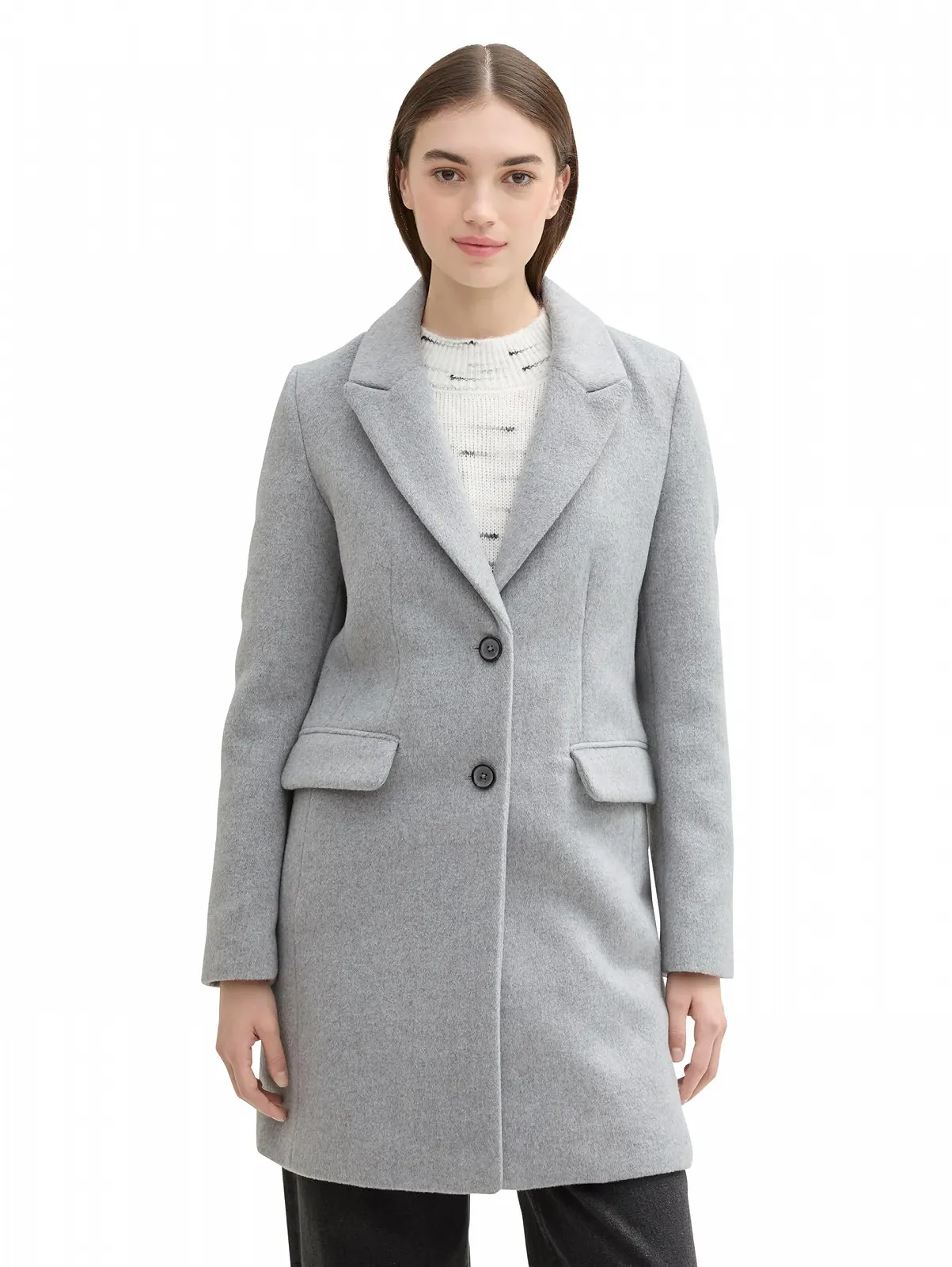 Пальто TOM TAILOR Denim з коміром з лацканами, фото №1