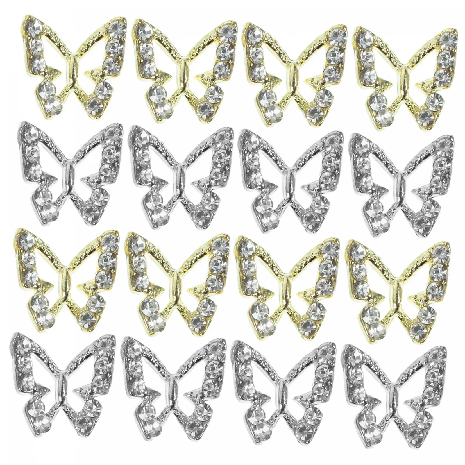Стразы для ногтей Healeved, 40 шт., подвески-бабочки, фото №1