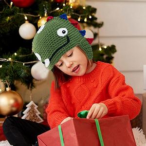 Вязаная зимняя шапка для детей synthetic.ua - Фото 1