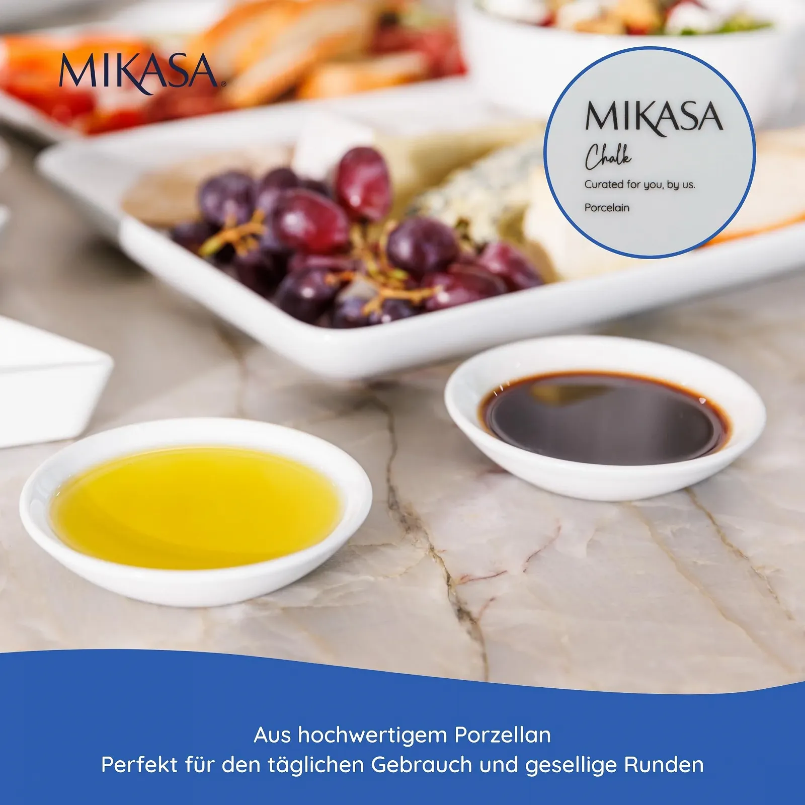 Миска MIKASA Круглая 9 см, белая, фарфоровая, глянцевая, набор 4 шт., фото №5