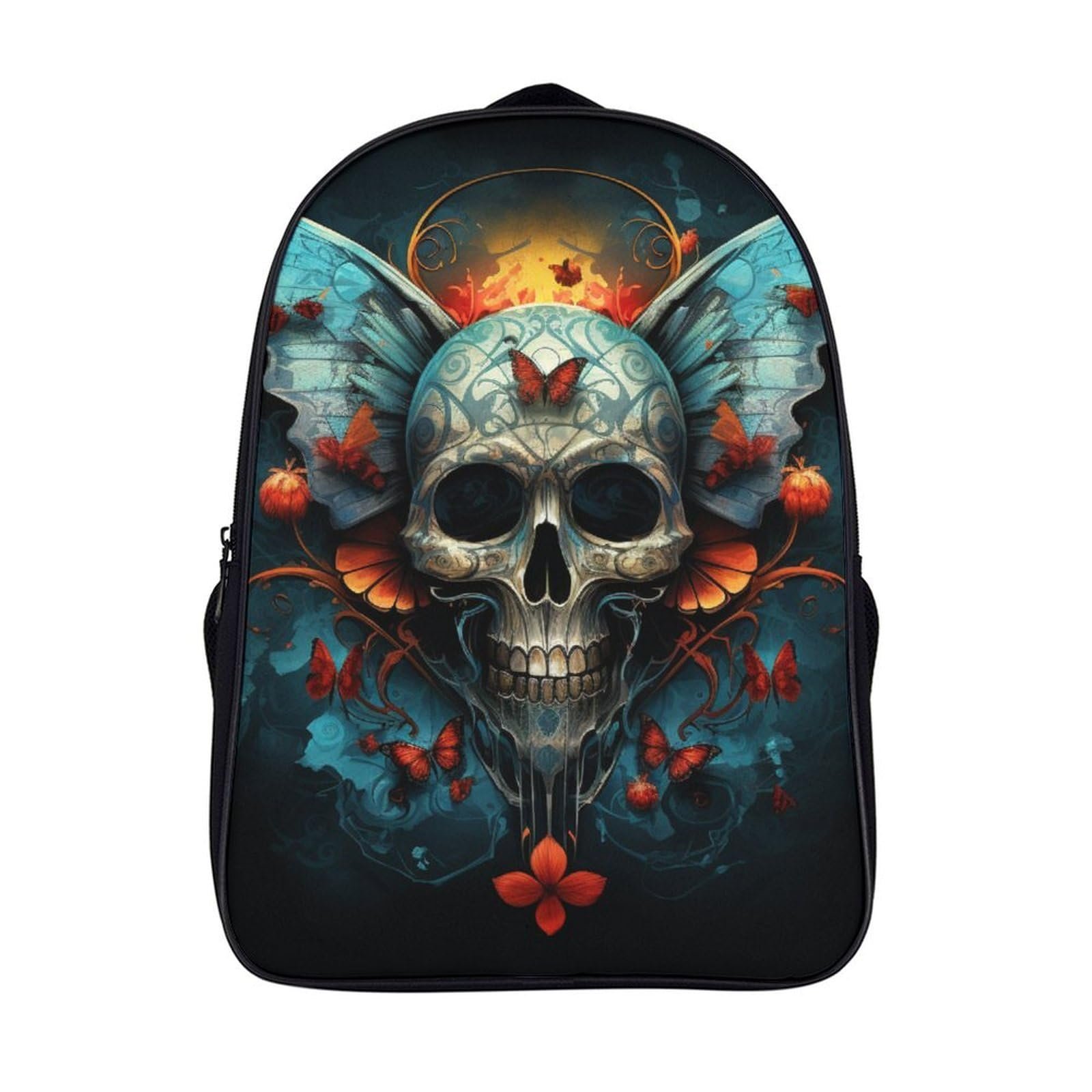 Шкільний рюкзак DPEOANEBN Skull для хлопчиків та дівчаток, Череп, 40x28x16см, фото №1