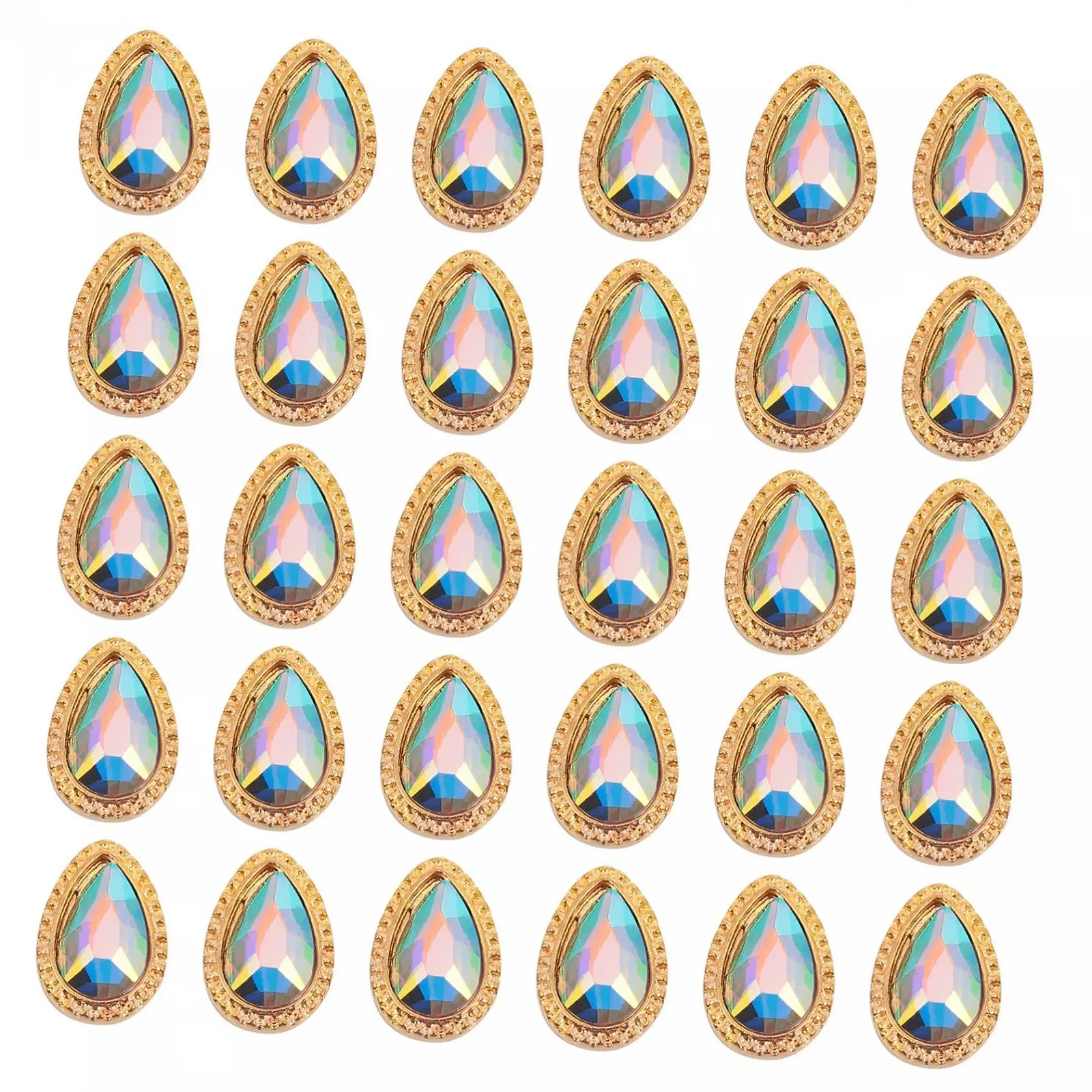 Стразы для ногтей 30 шт. для DIY дизайна ногтей, блестящее украшение, фото №1