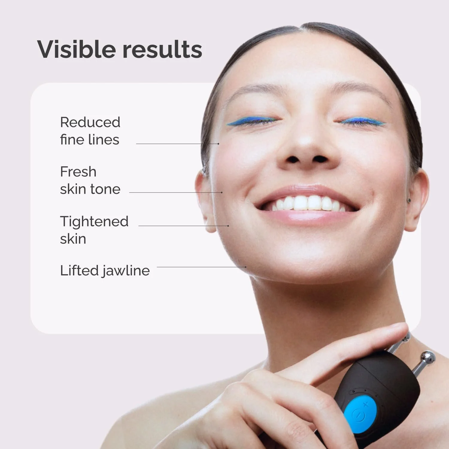 Мікрострумовий апарат для обличчя GESS MT Ліфтинг EMS RF Проти зморшок, фото №3