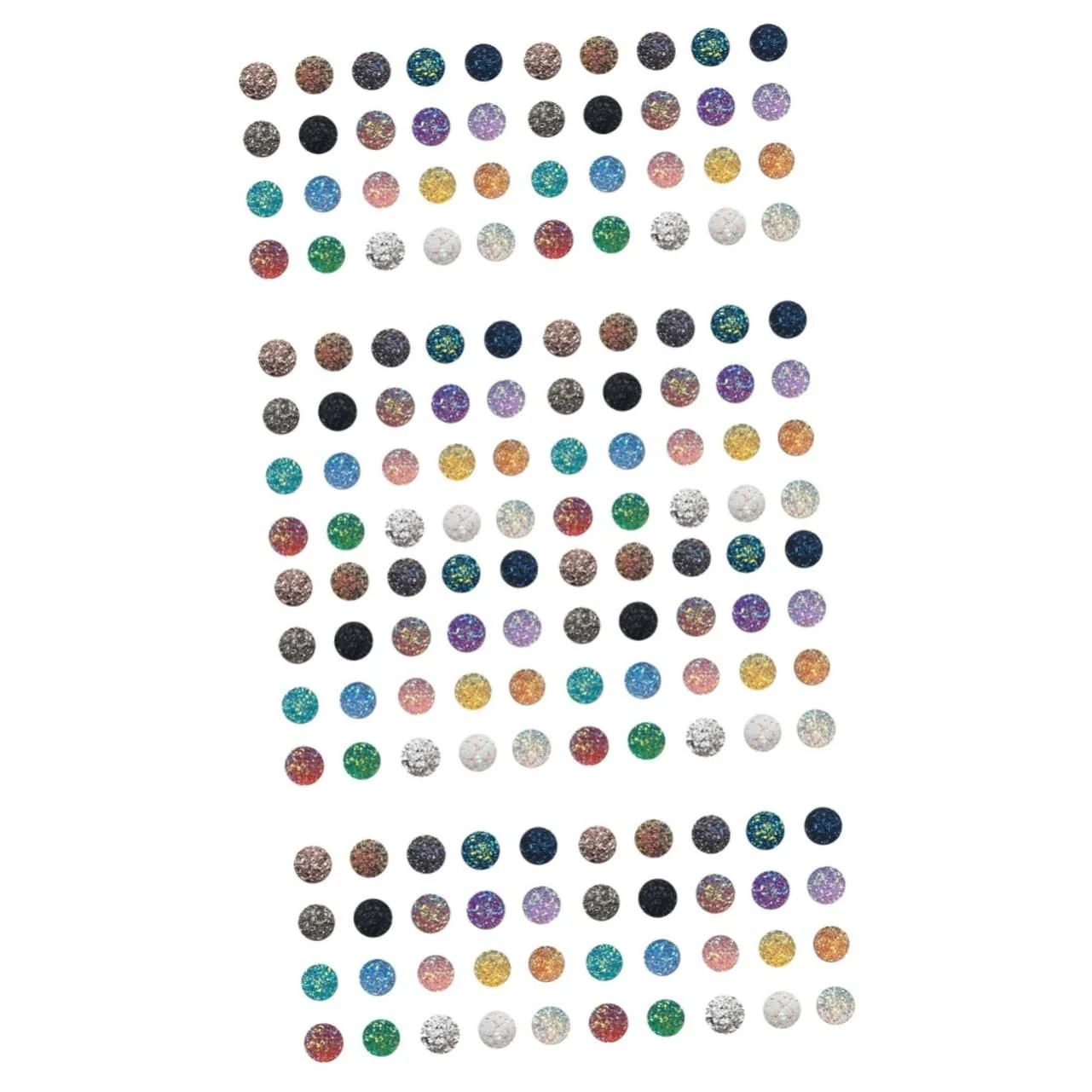 Стрази круглі FRCOLOR смола 200 шт. випадкових кольорів, фото №1