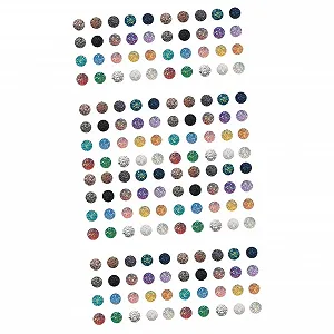 Стрази круглі FRCOLOR смола 200 шт. випадкових кольорів - Фото 1