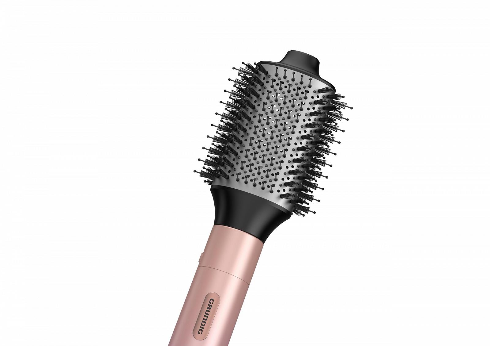 Фен-щетка GRUNDIG HS 6482 1200 Вт, керамика с аргановым маслом, функция ионизации, 2 уровня температуры/потока воздуха, режим холодного воздуха, овальная насадка, Розовый/Фиолетовый, фото №6 Фен-щетка GRUNDIG HS 6482 1200 Вт, керамика с аргановым маслом, функция ионизации, 2 уровня температуры/потока воздуха, режим холодного воздуха, овальная насадка, Розовый/Фиолетовый, фото №6