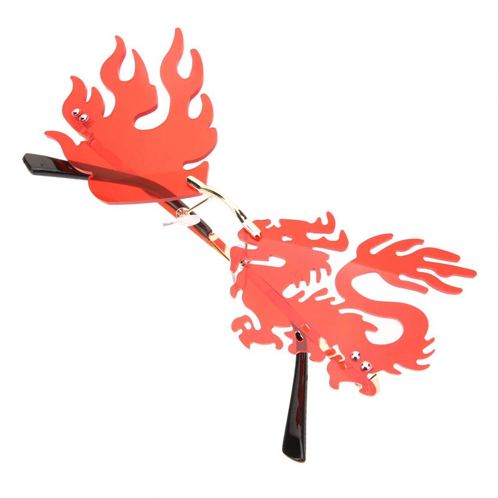 Окуляри Без оправи Вінтажний З драконом Стильний 3 шт., фото №2