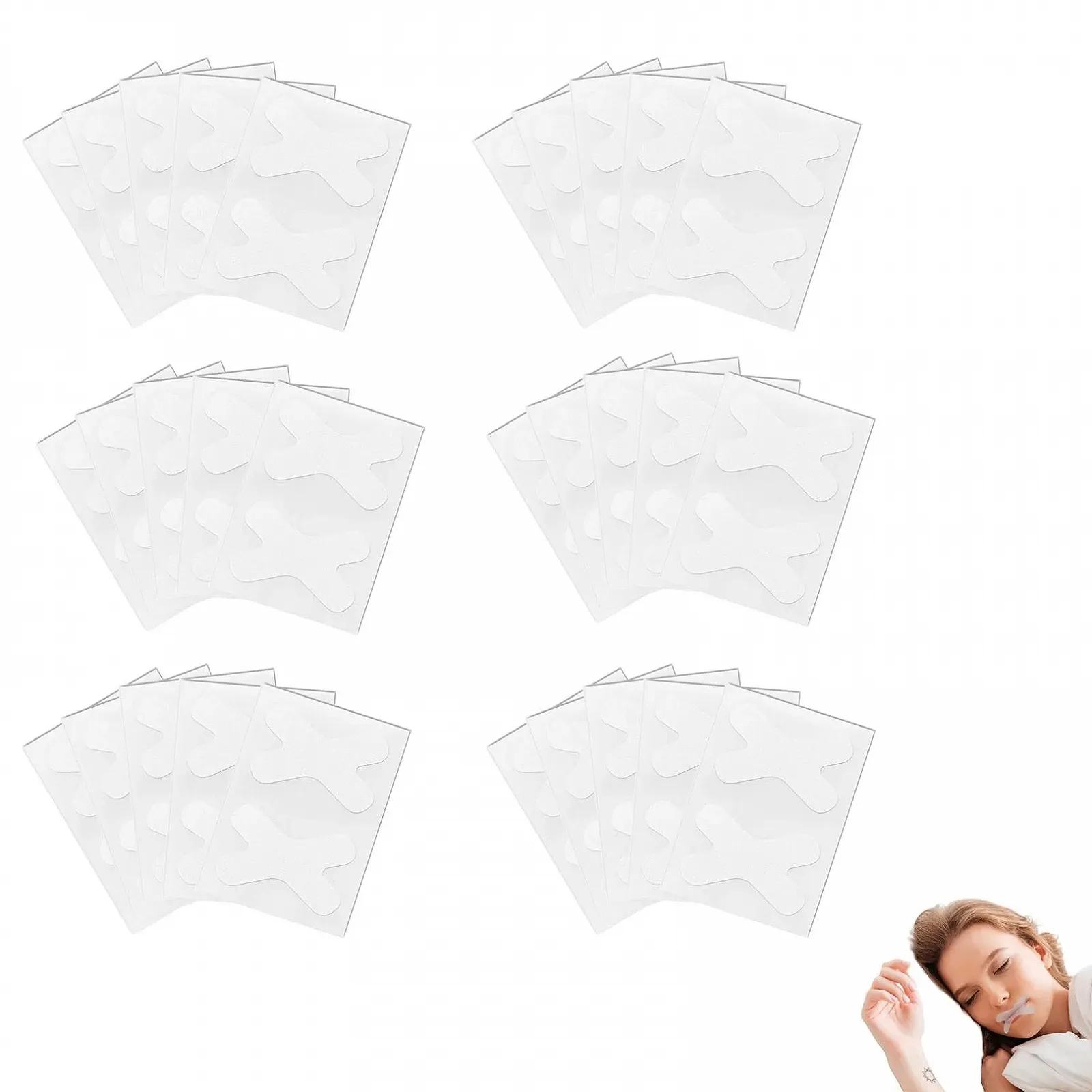 Лента для рта (60 шт.) для сна против храпа, фото №1