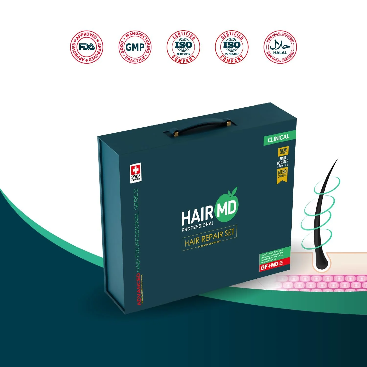 Комплект для росту та потовщення волосся HairMD Friendly Advanced - 3 місяці, фото №4 Комплект для росту та потовщення волосся HairMD Friendly Advanced - 3 місяці, фото №4