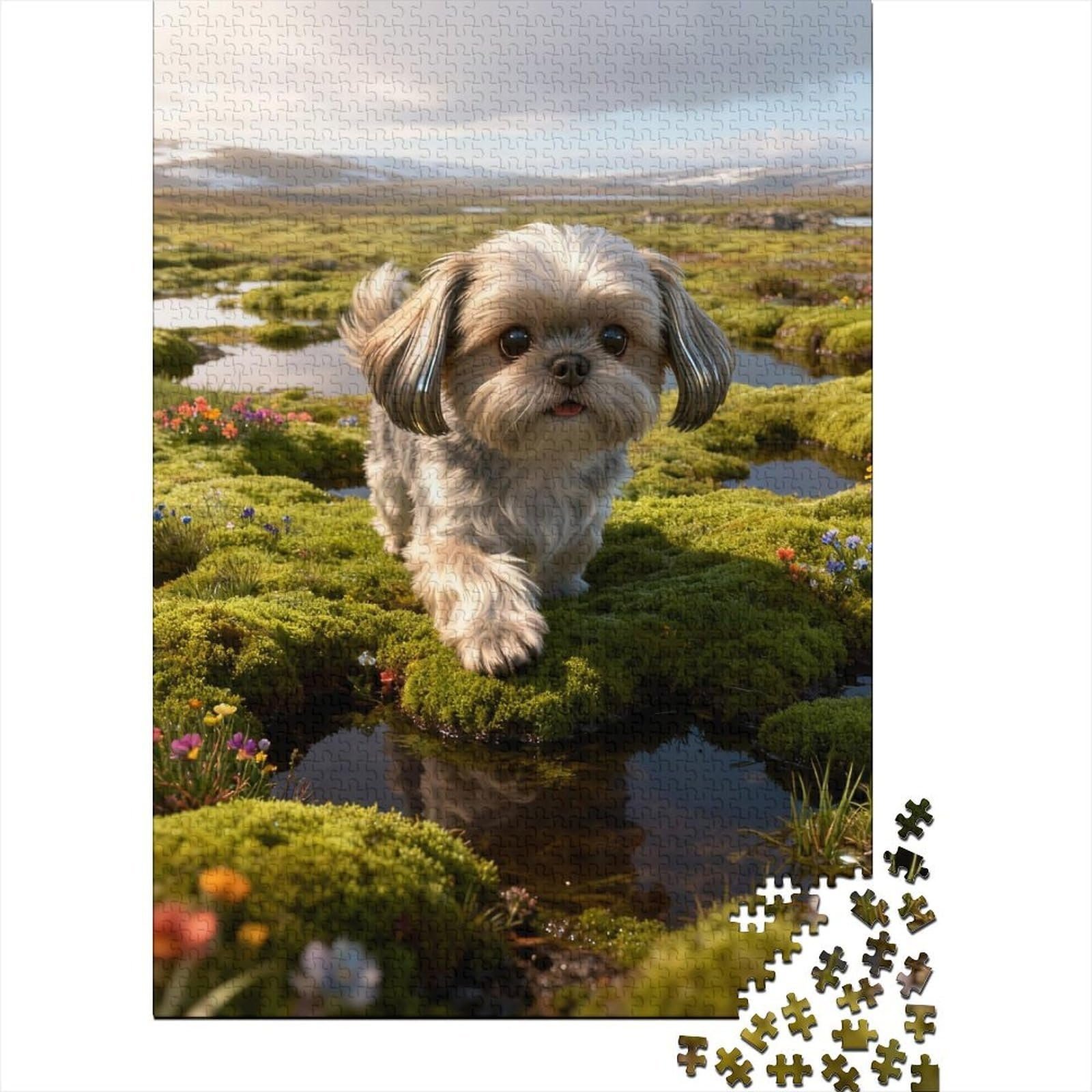 Пазл Shih Tzu Wetland Tundra 1000 деталей 38 x 26 см, фото №2