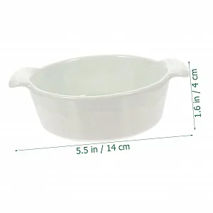 Форма для випікання Luxshiny керамічна кругла з двома ручками зелена synthetic.ua - Фото 1