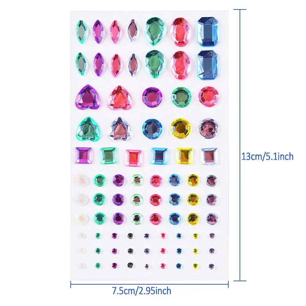 Самоклеящиеся акриловые стразы Разные цвета, фото №4 Самоклеящиеся акриловые стразы Разные цвета, фото №4