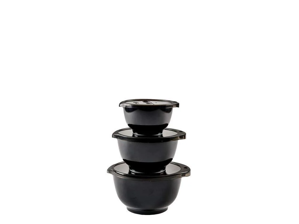 Набор мисок для смешивания Rosti Mini-Margrethe Black Edition 6 шт. Чорная, фото №1 Набор мисок для смешивания Rosti Mini-Margrethe Black Edition 6 шт. Чорная, фото №1