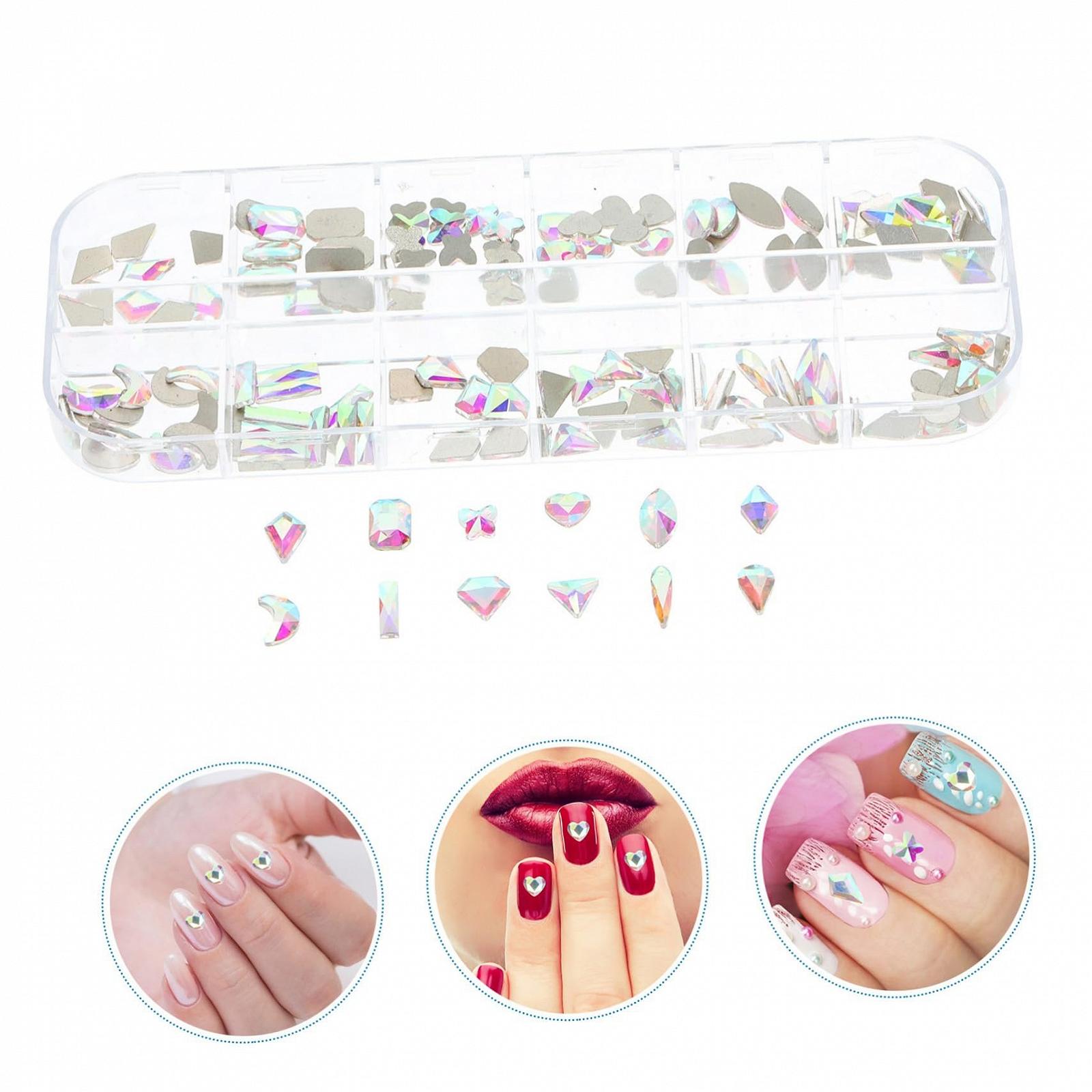 Стразы Тип: Для ногтей WOONEKY Различных Форм Плоская Задняя Сторона, фото №3