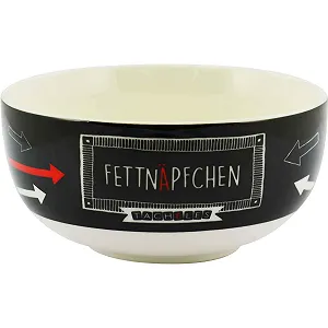 Миска для завтрака Tacheles Fat Bowl Черная Керамика 500 мл - Фото 1