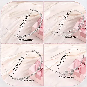 Набор из 4 обручей на голову с искусственными бриллиантами. synthetic.ua - Фото 1