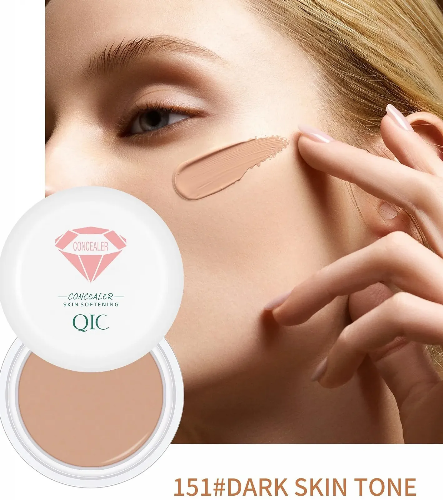 Палетка консилерів Vabrloy для контурування, повне покриття, кремові відтінки, що змішуються, фото №4