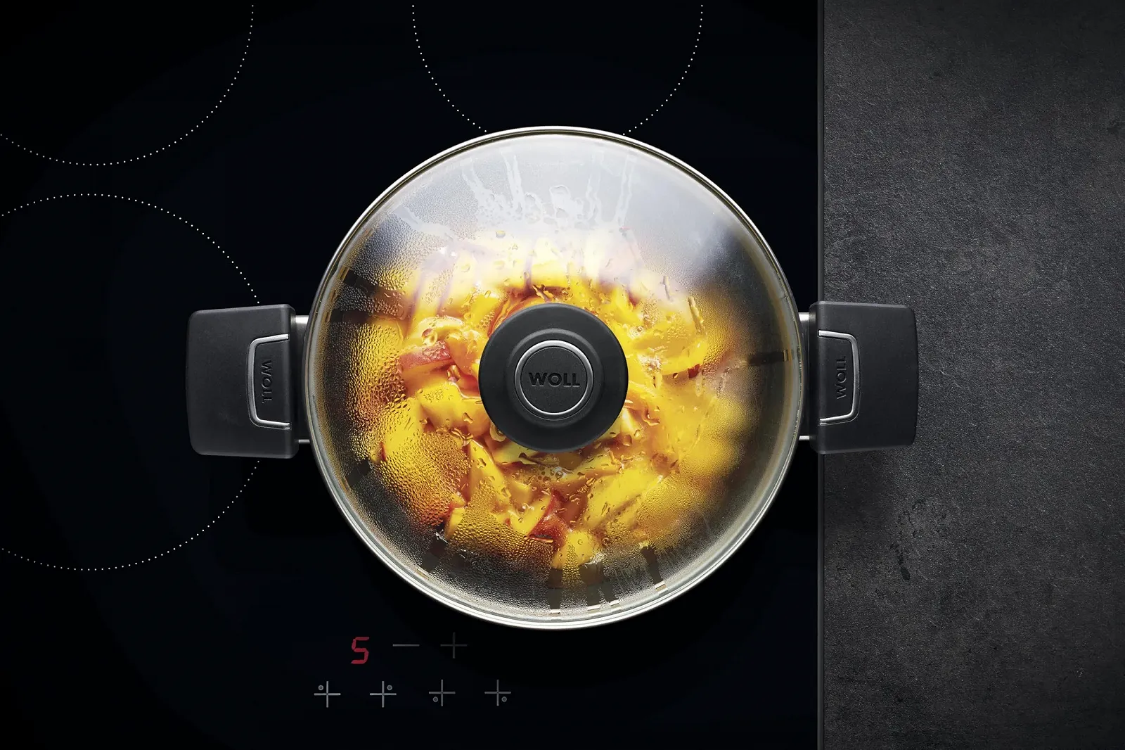 Каструля WOLL Diamond Lite 24 cm 3.8 L алюмінієва антипригарна з 2 ручками, фото №4