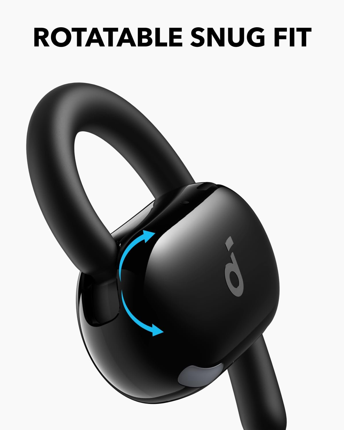 Наушники с открытым ухом soundcore Anker V20i, Регулируемые ушные крючки, Удобные, Прочная фиксация, Сильные басы, Звонки без шума, IP55, LED, 36 часов воспроизведения, Bluetooth 5.4, Многоточечное соединение, фото №3