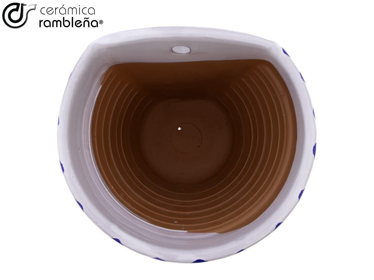 Горщик підвісний Ceramic Diamond D125 керамічний 13,5 x 12 x 16 см, фото №6 Горщик підвісний Ceramic Diamond D125 керамічний 13,5 x 12 x 16 см, фото №6