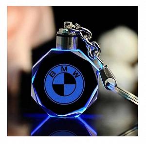 Брелок автомобильный на ключи GF с логотипом BMW подсветкой 2323241 - Фото 1