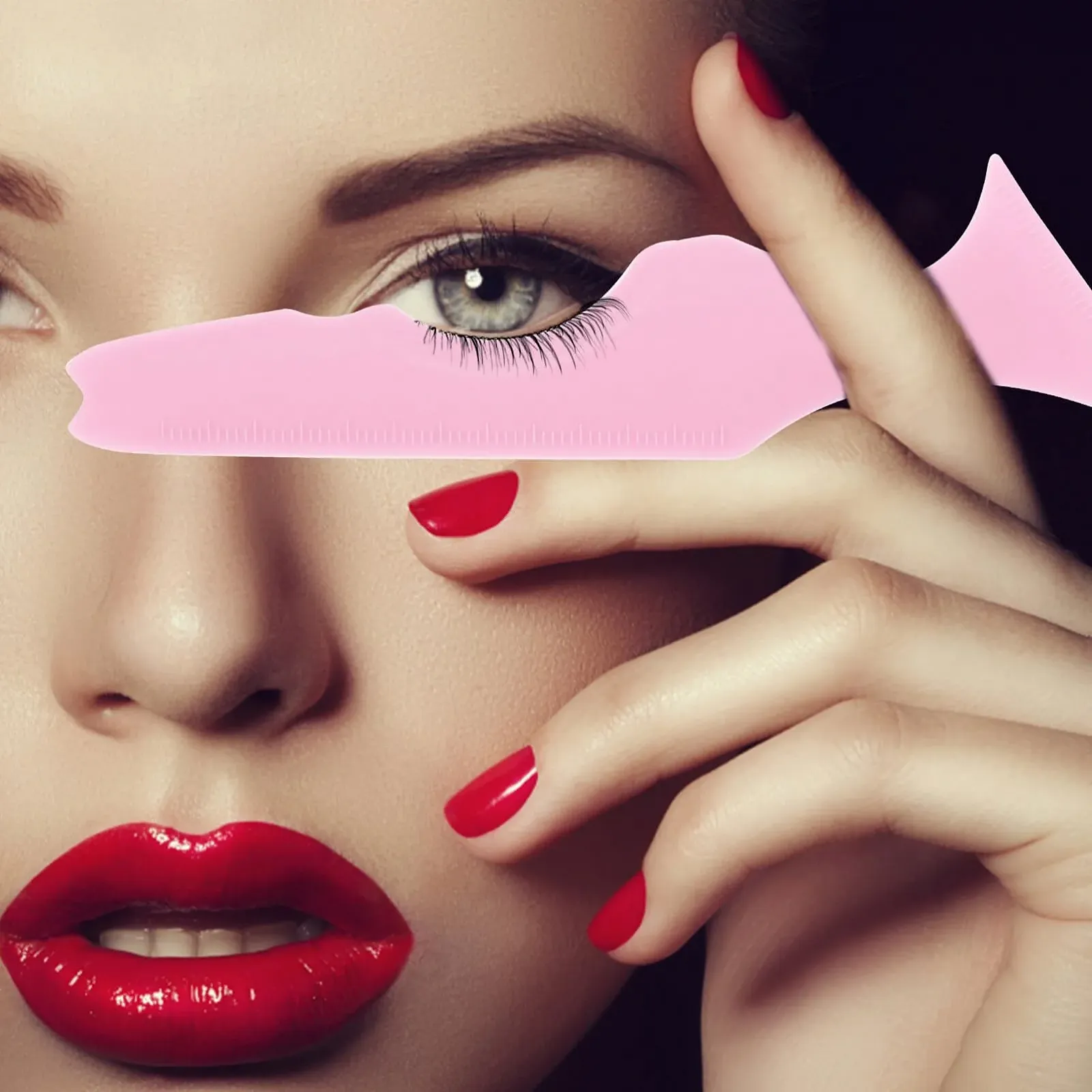 Трафарет для макіяжу POPETPOP Силіконовий Інструмент для краси для обличчя, очей та вій, фото №5