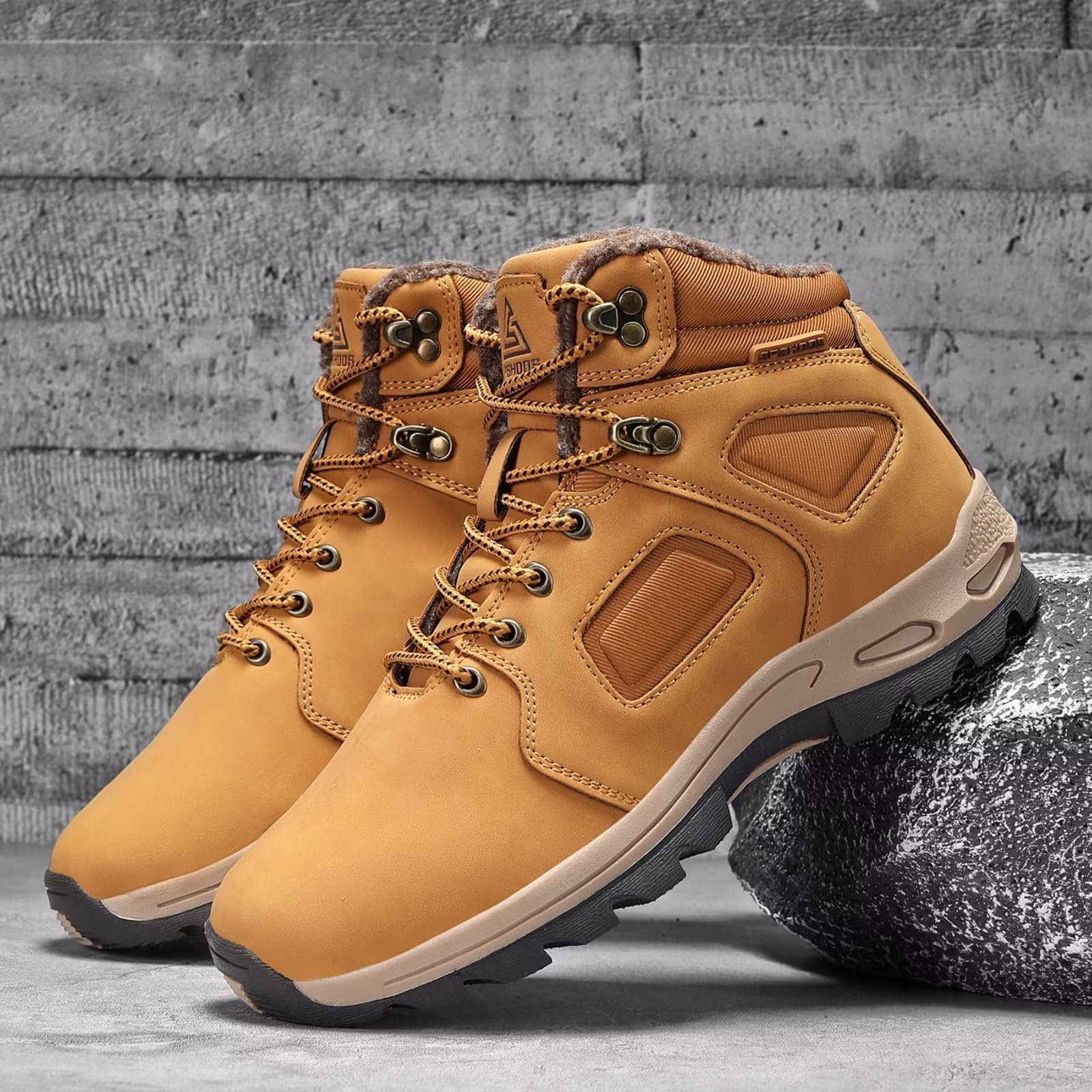 Чоловічі зимові черевики Cykyggo, утеплені трекінгові, фото №6