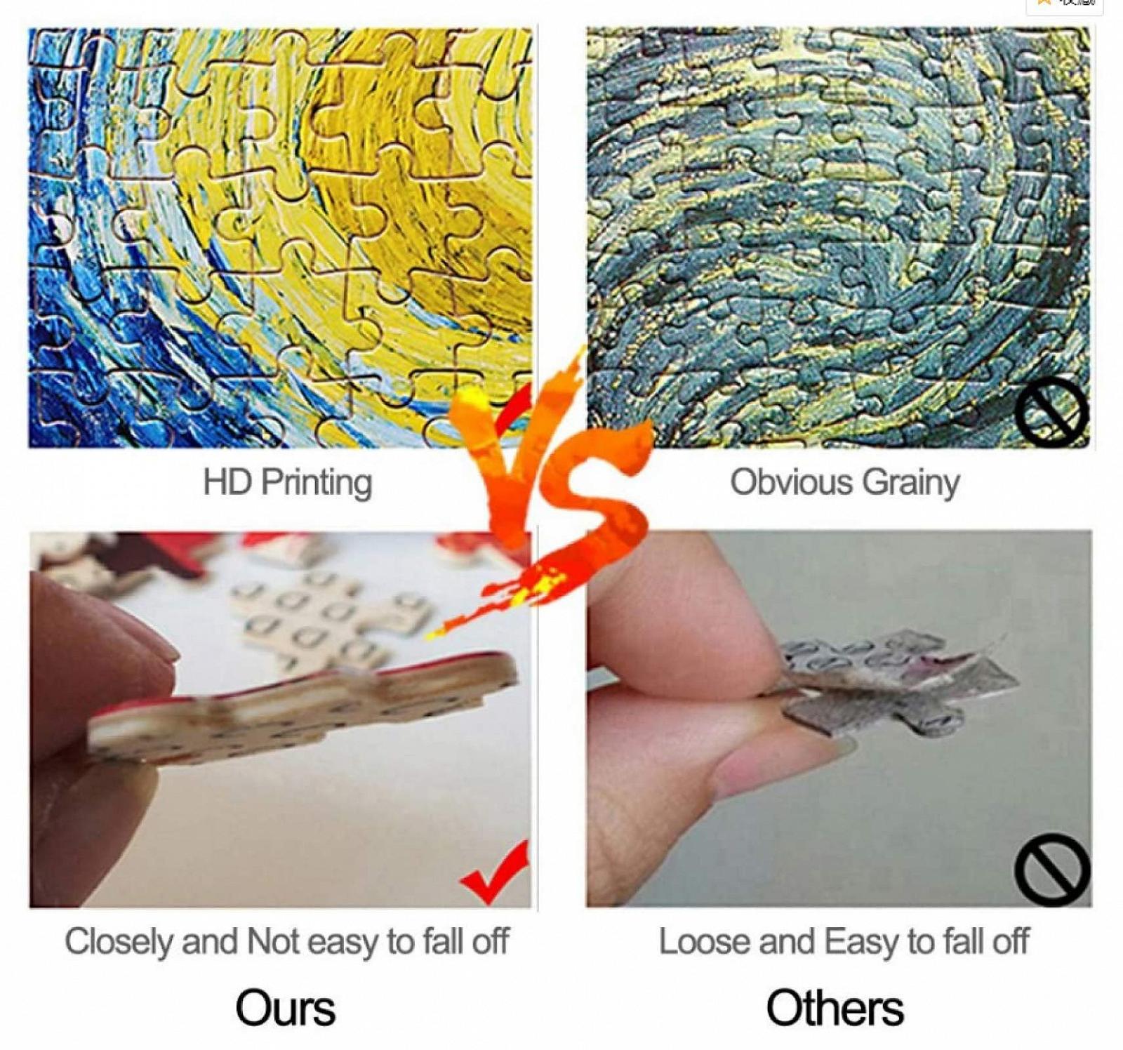 Пазл деревянный Ronaldo and Messi Football Ty290Nh 1000 элементов, фото №4