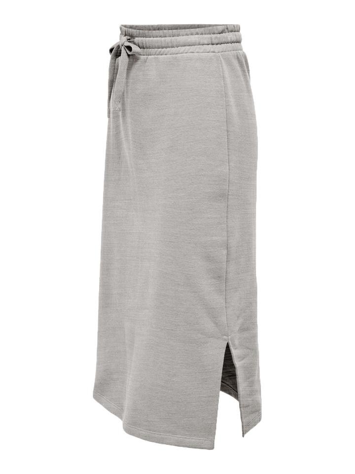 Спідниця ONLWANTED LT CALF SKIRT SWT 15244840-Light Grey Melange ONLY Сірий M, фото №2
