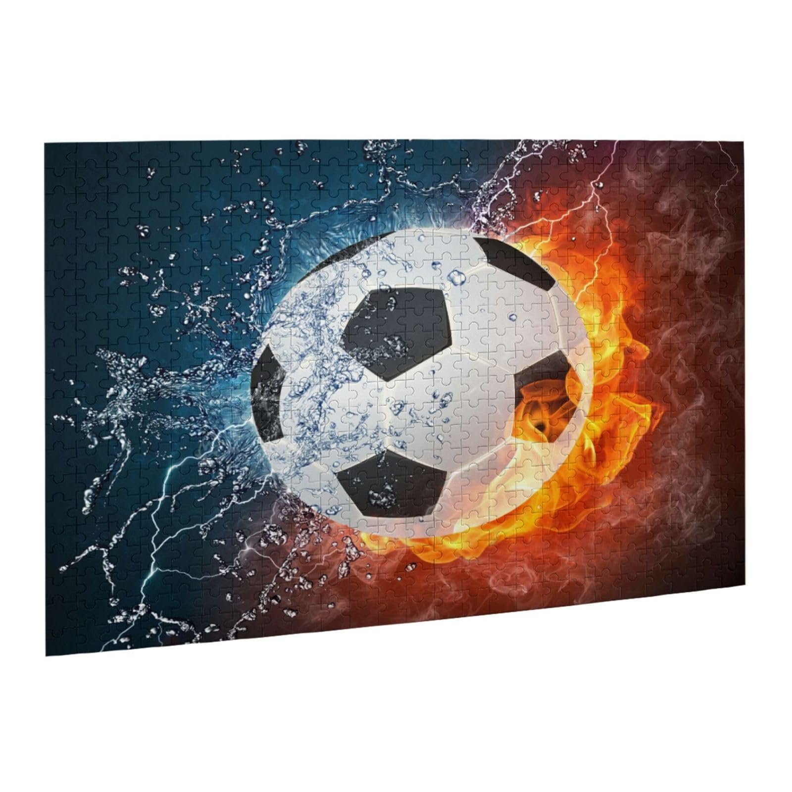 Пазл деревянный Football on Fire and Water 500 элементов, фото №2