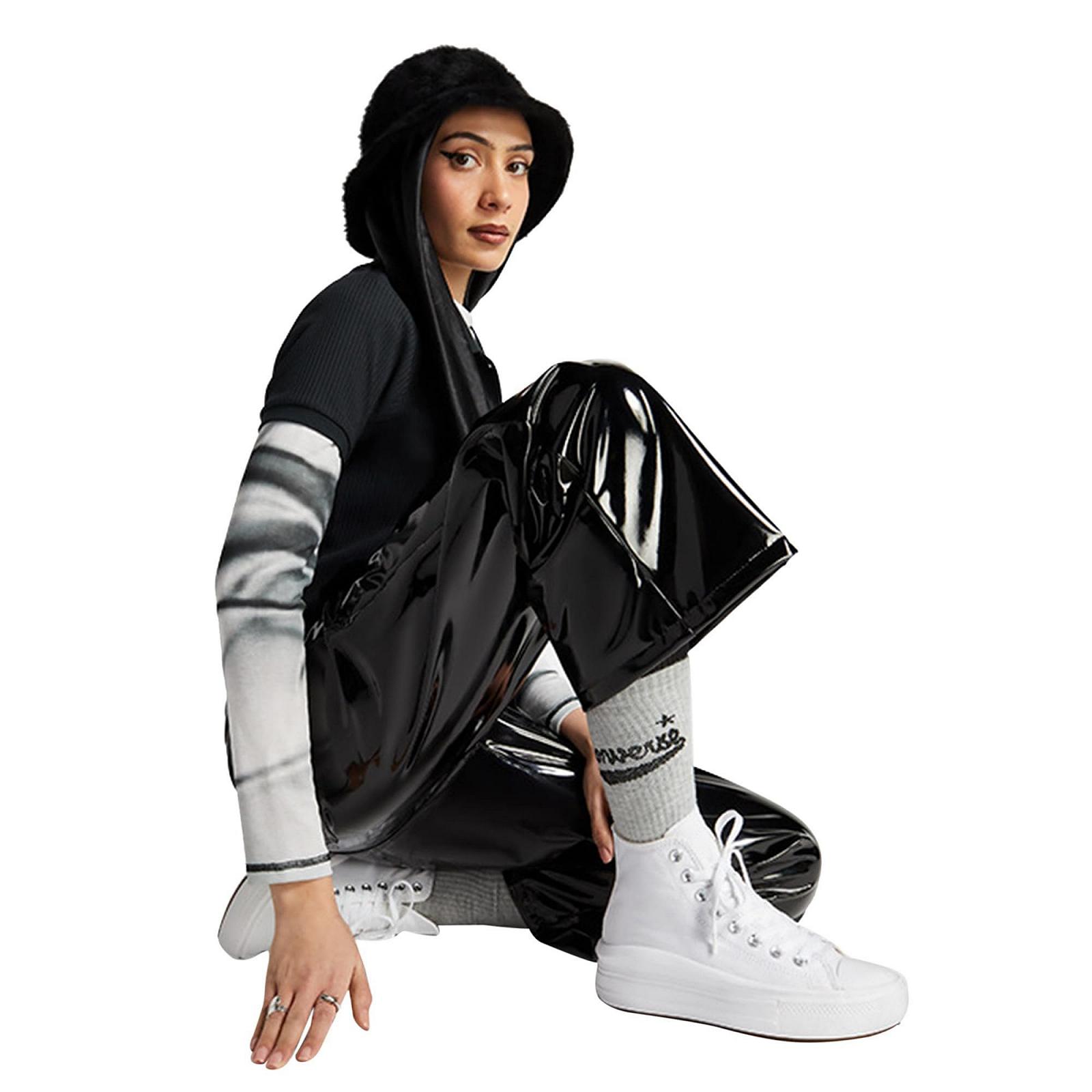 Кеды Converse Move Platform Hi Женские Черный/Белый, фото №7