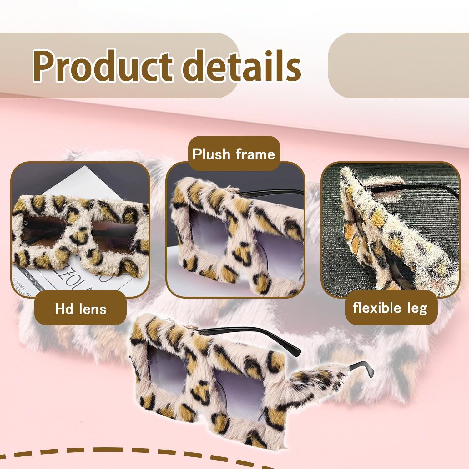 Сонцезахисні окуляри Котяче око з плюшевим краєм arrderly, фото №3