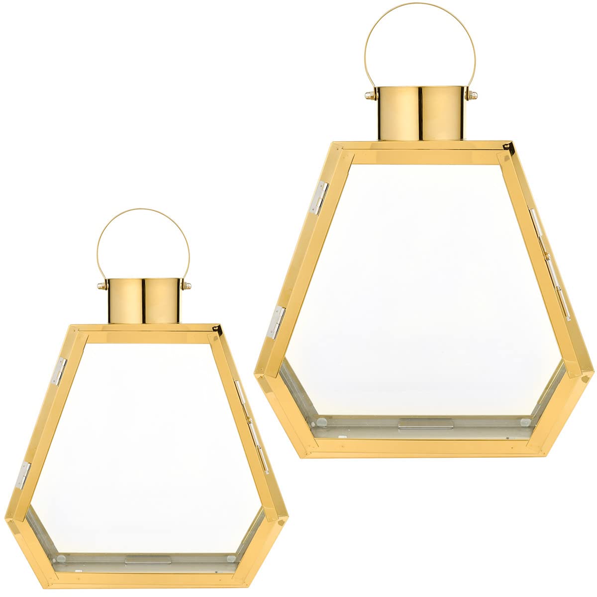 Ліхтарик набір з 2, металевий декоративний тримач для свічок, фото №4