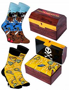 Шкарпетки Rainbow Socks Піратський скарб у коробці - Жіночі Чоловічі - 2 пари - Фото 1