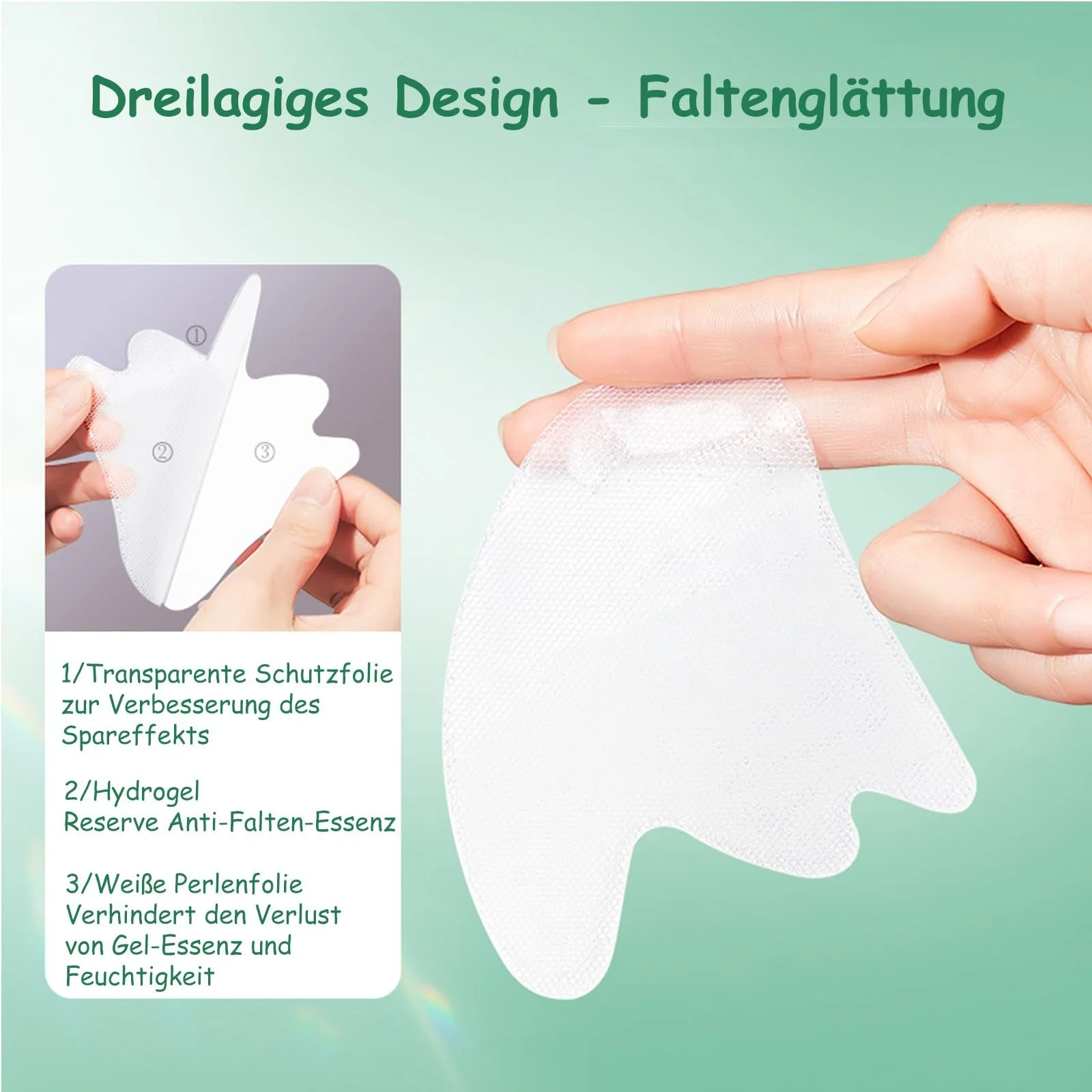 Пластирі Soleneva проти зморшок, зволожуюча колагенова маска для обличчя (8 штук), фото №4 Пластирі Soleneva проти зморшок, зволожуюча колагенова маска для обличчя (8 штук), фото №4